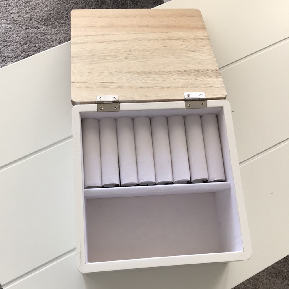 Rae Dunn Wooden Jewelry Box - Picture 3 of 5